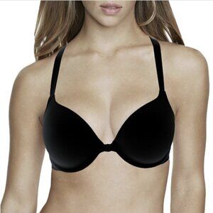 Dominique Women's Talia Front-Close Racerback T-Shirt Bra Black 36D NWT